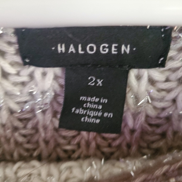Halogen Striped Knit Sweater, Size 2X - Picture 5 of 6